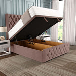 Monaco Ottoman Divan Bed - Mauve Naples