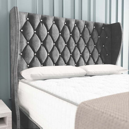 Monaco Wingback Divan Bed - Armour Coniston