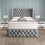 Monaco Wingback Divan Bed - Armour Coniston
