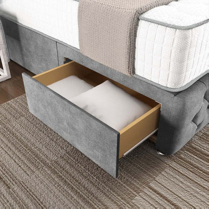 Monaco Wingback Divan Bed - Armour Coniston
