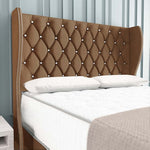 Monaco Wingback Divan Bed - Mink Naples