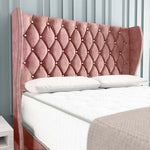 Monaco Wingback Divan Bed - Pink Coniston