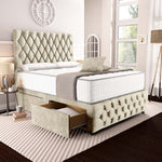 Moscow Divan Bed - Almond Coniston