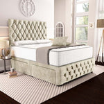 Moscow Divan Bed - Almond Coniston