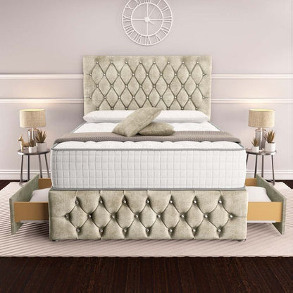 Moscow Divan Bed - Almond Coniston
