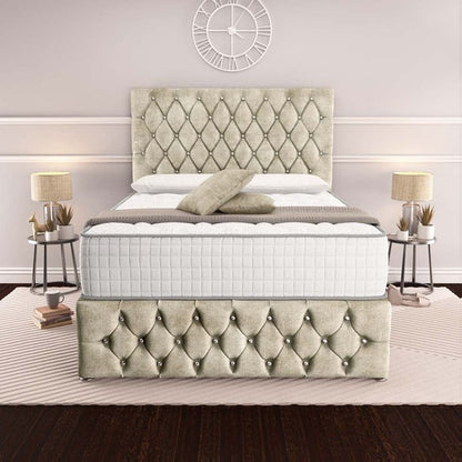 Moscow Divan Bed - Almond Coniston