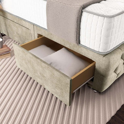 Moscow Divan Bed - Almond Coniston