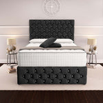 Moscow Divan Bed - Black Naples