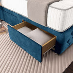 Moscow Divan Bed - Blue Coniston