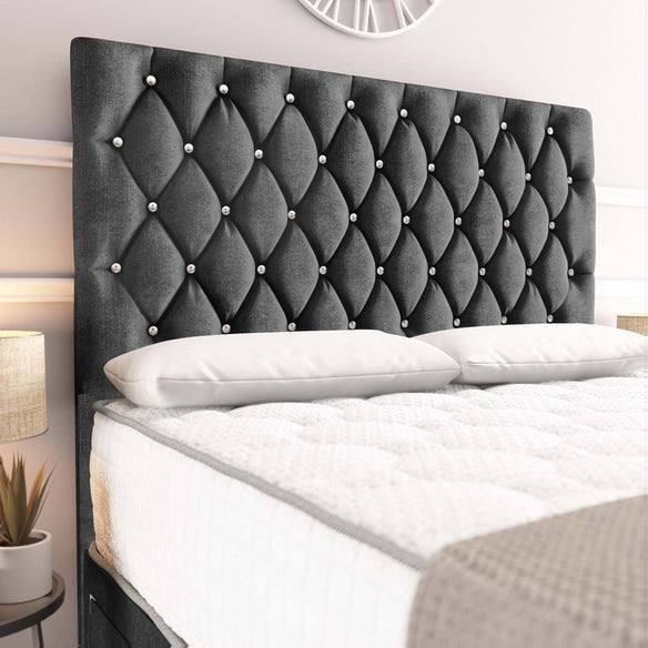 Moscow Divan Bed - Charcoal Coniston