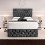 Moscow Divan Bed - Charcoal Coniston