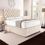 Moscow Divan Bed - Cream Naples