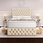 Moscow Divan Bed - Cream Naples