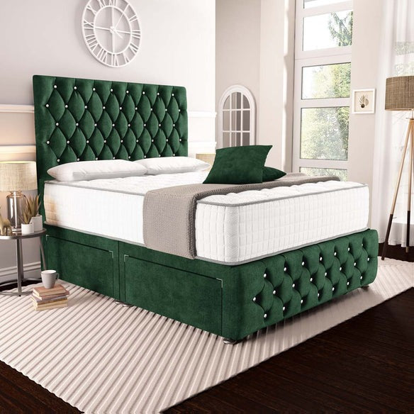Moscow Divan Bed - Emerald Coniston
