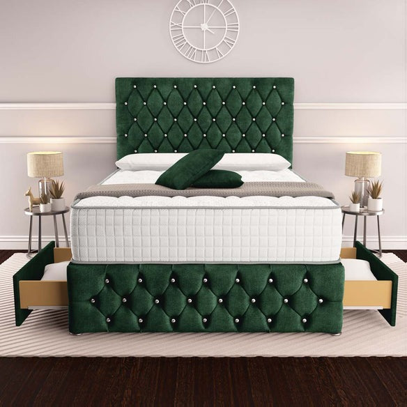 Moscow Divan Bed - Emerald Coniston