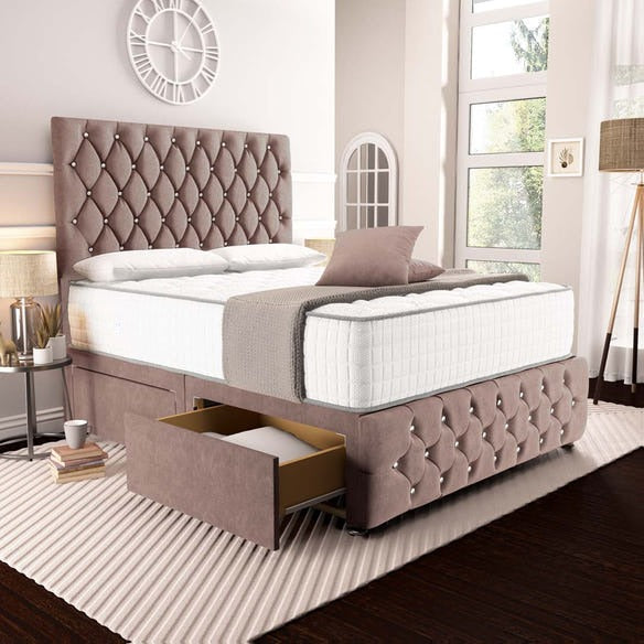 Moscow Divan Bed - Mauve Naples