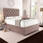 Moscow Divan Bed - Mauve Naples