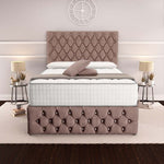 Moscow Divan Bed - Mauve Naples