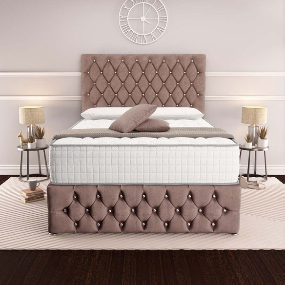 Moscow Divan Bed - Mauve Naples
