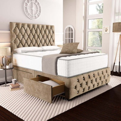 Moscow Divan Bed - Mink Coniston