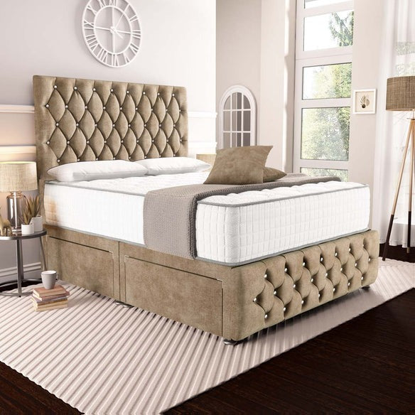 Moscow Divan Bed - Mink Coniston