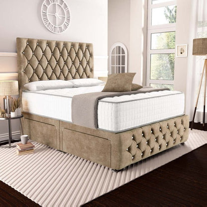 Moscow Divan Bed - Mink Coniston