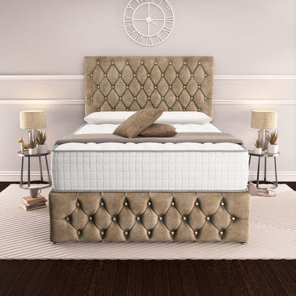 Moscow Divan Bed - Mink Coniston