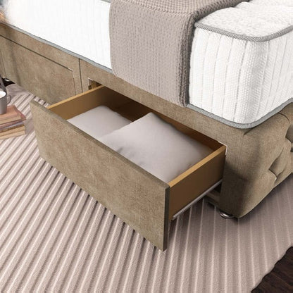 Moscow Divan Bed - Mink Coniston