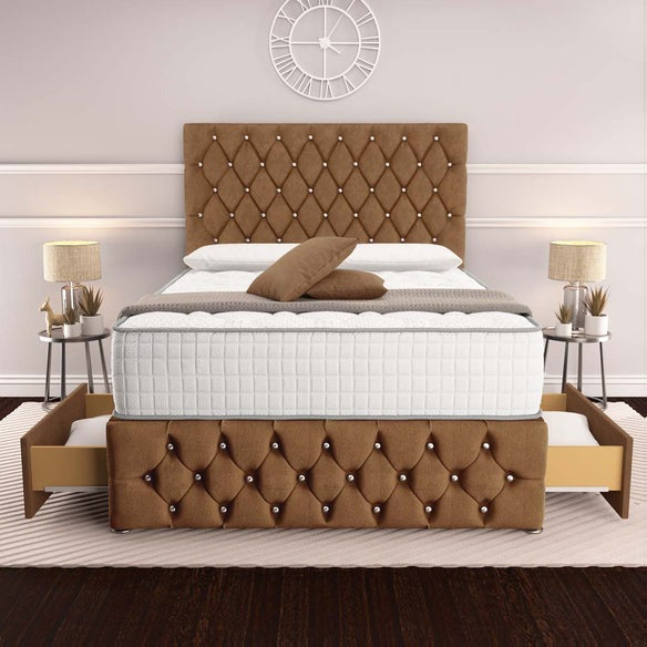 Moscow Divan Bed - Mink Naples