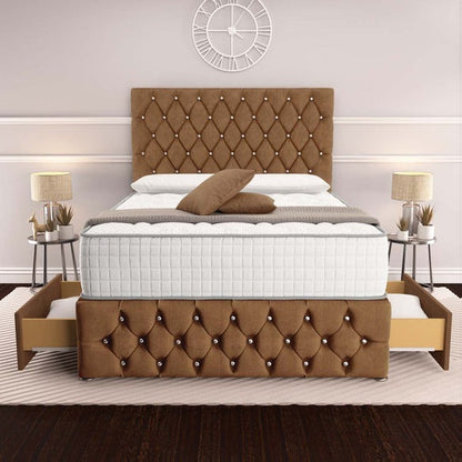 Moscow Divan Bed - Mink Naples