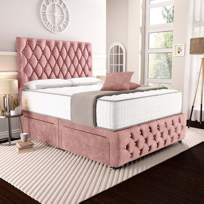 Moscow Divan Bed - Pink Coniston