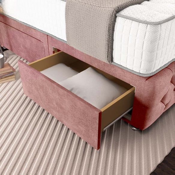 Moscow Divan Bed - Pink Coniston