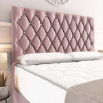 Moscow Divan Bed - Pink Plush Velvet