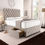 Moscow Divan Bed - Seal Grey Naples