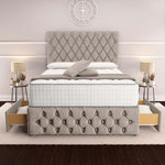 Moscow Divan Bed - Seal Grey Naples