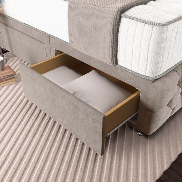 Moscow Divan Bed - Seal Grey Naples