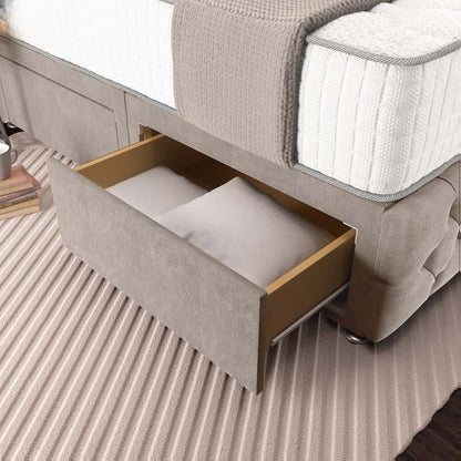 Moscow Divan Bed - Seal Grey Naples