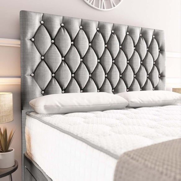 Moscow Divan Bed - Silver Linoso