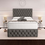 Moscow Divan Bed - Slate Grey Naples