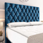 Moscow Ottoman Divan Bed - Blue Coniston