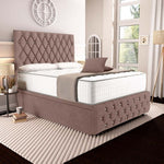 Moscow Ottoman Divan Bed - Mauve Naples