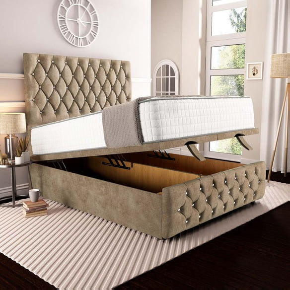 Moscow Ottoman Divan Bed - Mink Coniston