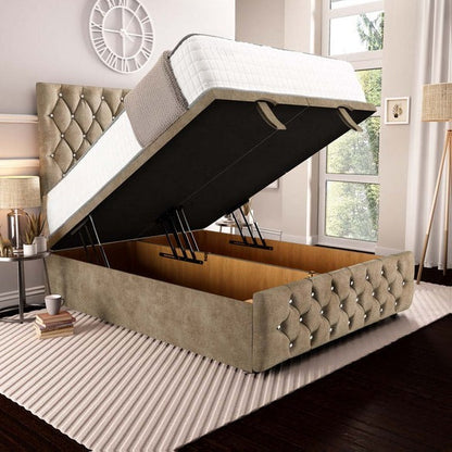 Moscow Ottoman Divan Bed - Mink Coniston
