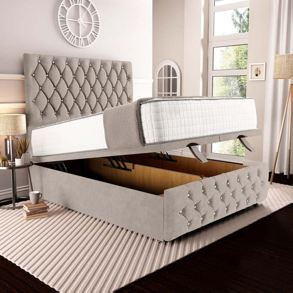Moscow Ottoman Divan Bed - Seal Grey Naples
