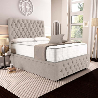 Moscow Ottoman Divan Bed - Seal Grey Naples
