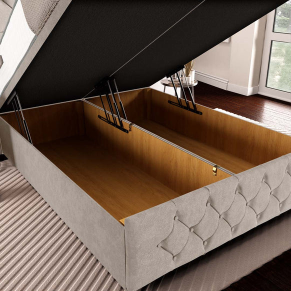 Moscow Ottoman Divan Bed - Seal Grey Naples