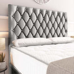 Moscow Ottoman Divan Bed - Silver Linoso