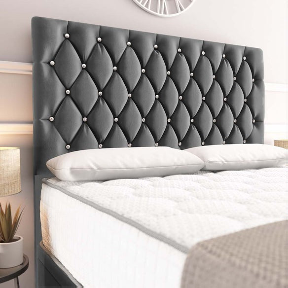 Moscow Ottoman Divan Bed - Steel Plush Velvet