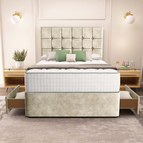 Oslo Divan Bed - Almond Coniston