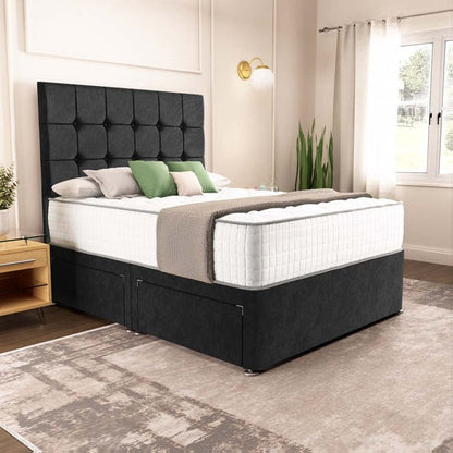Oslo Divan Bed - Black Naples